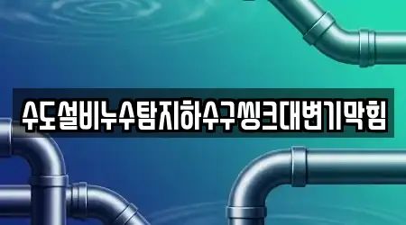 수도설비누수탐지하수구씽크대변기막힘
