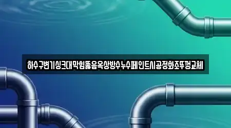 하수구변기싱크대막힘뚫음옥상방수누수페인트시공정화조뚜껑교체