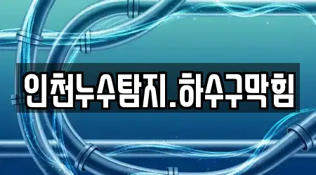 인천누수탐지.하수구막힘