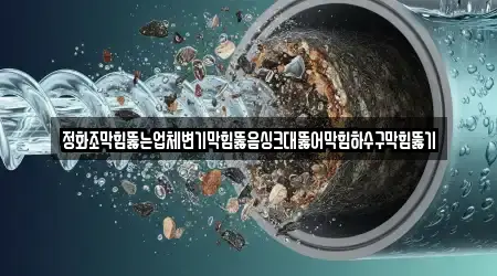 정화조막힘뚫는업체변기막힘뚫음싱크대뚫어막힘하수구막힘뚫기
