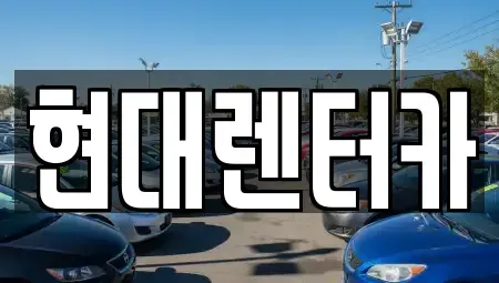 강원 강릉시 홍제동 렌트카 전문 현대렌터카