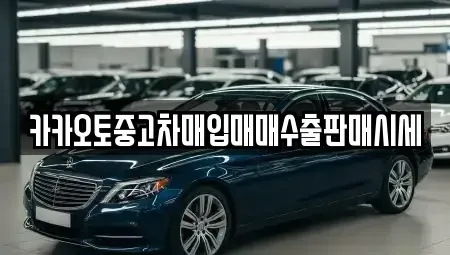 경기 양평군 양서면 중고차 전문 카카오토중고차매입매매수출판매시세