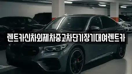 서울 중구 을지로5가 단기렌트카 전문 렌트카신차외제차중고차단기장기대여렌트카