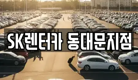 서울 중구 을지로5가 렌트카 전문 SK렌터카 동대문지점