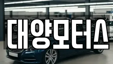 전라남도 순천시 행동 중고차 전문 대양모터스